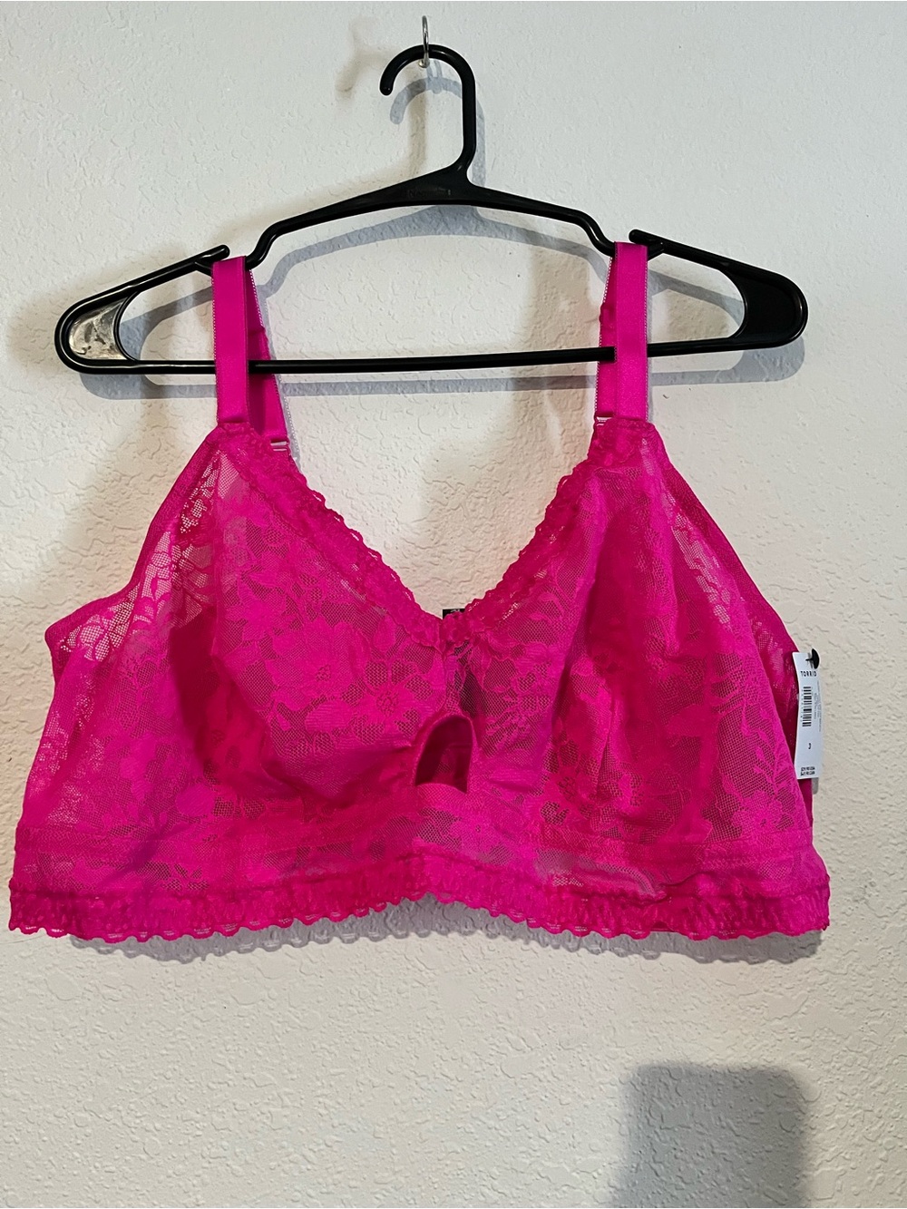 torrid Lace Wireless Bralette - Fuchsia